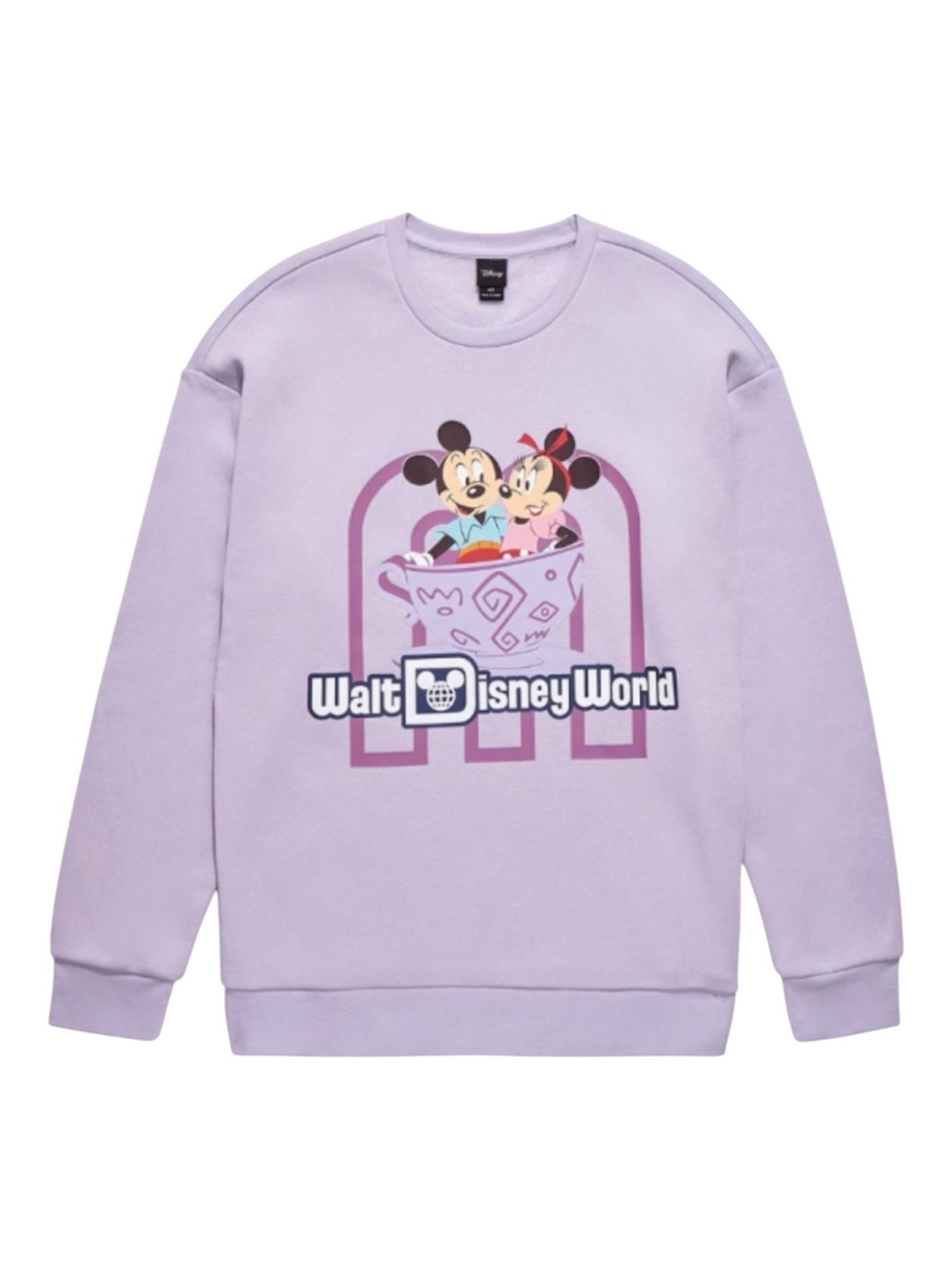Walt Disney World 50th Anniversary Minnie and Mickey Lavender Sweatshirt